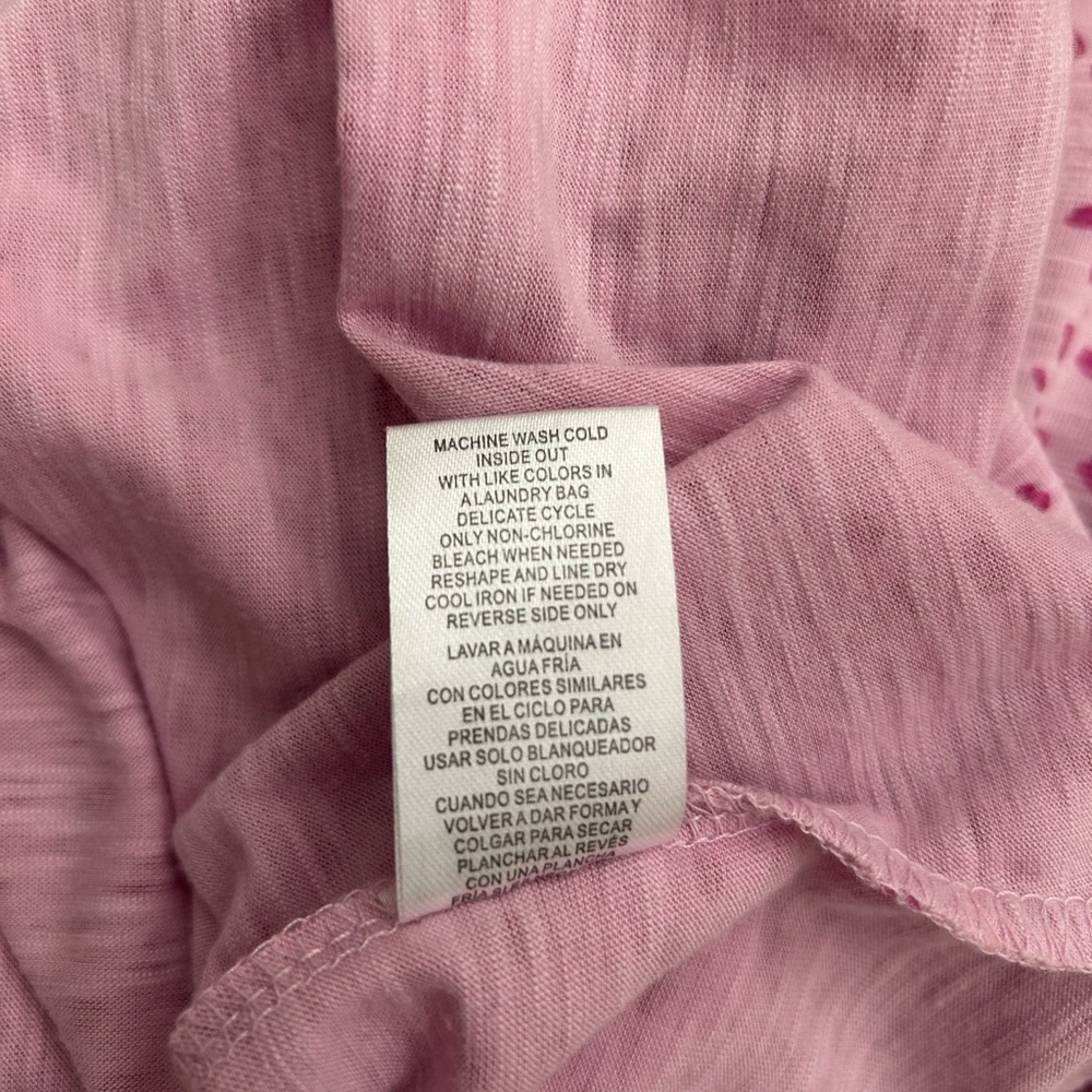 Pink on pink Democracy shirt, size 1X - Picture 6 of 7